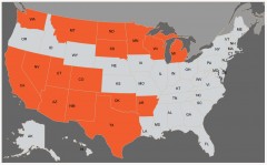 PSC does business with tribes in states marked orange